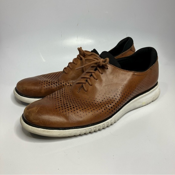 Cole Haan zero grand brown leather Oxford shoes size 11 - Picture 1 of 7